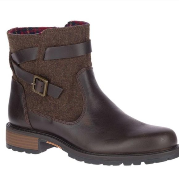 NEW Merrell Legacy Buckle Waterproof Leather Boot - Picture 1 of 12